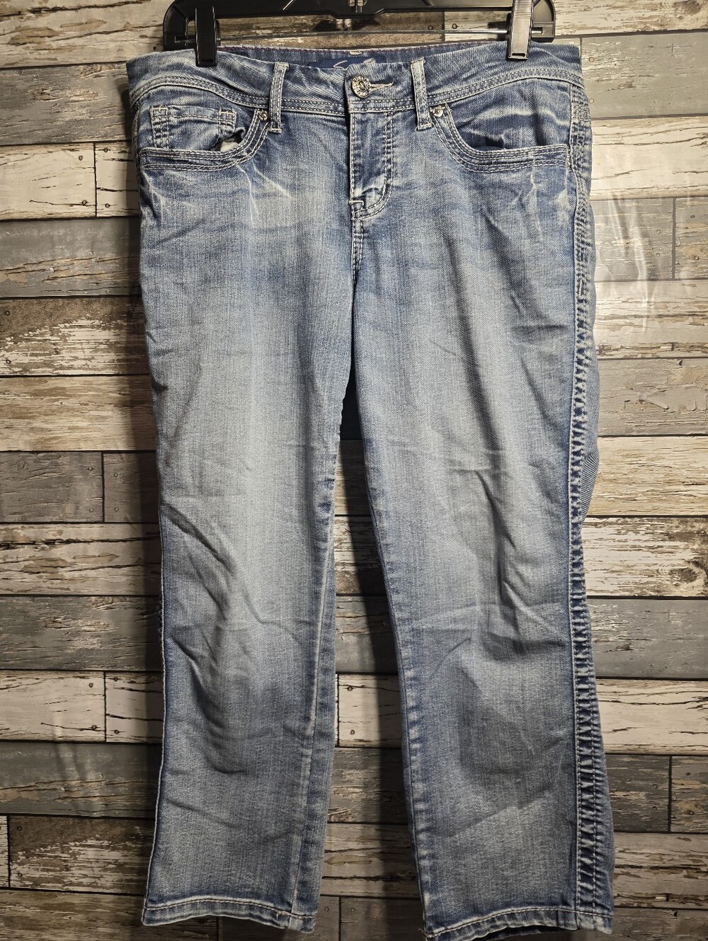 Seven7 Light Blue Straight Leg Women’s Jeans